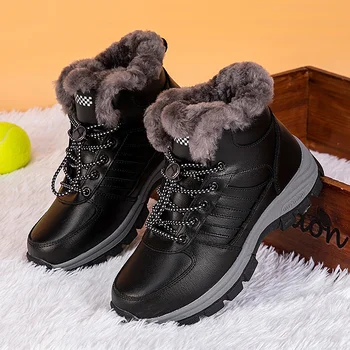 Suprace-erkek, Unisex, kaymaz pamuklu yüksek topuklu ayakkabılar, sıcak Peluş astar, aşınmaya dayanıklı dış mekan ayakkabıları, kar botları  10