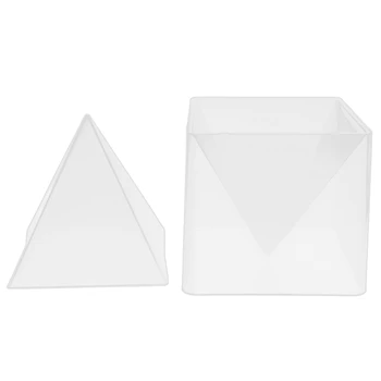 Süper Piramit silikon kalıp Reçine Zanaat Takı Kristal Kalıp Plastik Çerçeve İle Takı El Sanatları Reçine Kalıpları  10