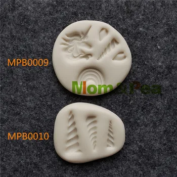 Anne ve Bezelye MPB0009 - 10 Unicorn Şekilli silikon kalıp Kek Dekorasyon Fondan Kek 3D Kalıp Gıda Sınıfı  10