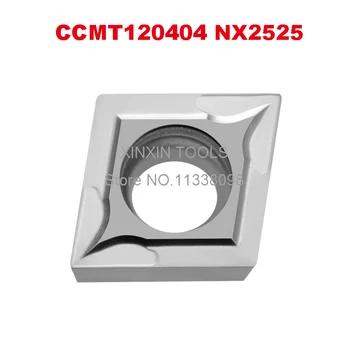 CCMT120404 NX2525 / CCMT120408 NX2525, orijinal CCMT 120404/120408 karbür dönüm takım tutucu için  10