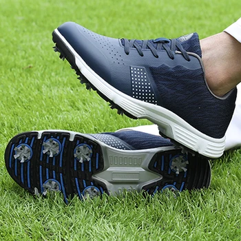 Yeni Su Geçirmez golf ayakkabıları Sivri Profesyonel Golf Sneakers Büyük Boy 7-14 Yüksek Kaliteli spor ayakkabılar Açık Erkek Footwears  5