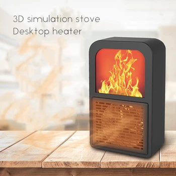 Ev Duvar elektrikli ısıtıcı Mini fan ısıtıcı Masaüstü ısıtma teli Soba Radyatör ısıtıcı makinesi Kış için AB / ABD / İNGİLTERE Tak 45G  10