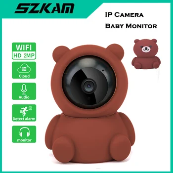 Szkam 1080 P CCTV PTZ WİFİ Ip Kamera bebek izleme monitörü Kamerası Onvif Kızılötesi Gece Görüş Akıllı Ev Video Gözetim Kablosuz Kam  10