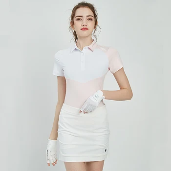 BG Yeni Golf Gömlek kısa kollu tişört Kadınlar için Yaz İnce Ekleme Golf Üst Bayanlar Spor Kadın Golf Skort Pilili Etek  10