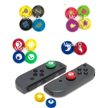 HISPEEDIDO 100 setleri Ps4 xbox 360 Silikon Analog Thumb Çubuk Kapaklar Nintendo Anahtarı NS PRO Denetleyici Kapağı Joystick Sapları  10