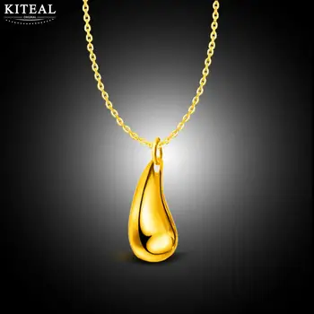 fabrika fiyat en kaliteli moda takı gümüş / altın renk kolye waterdrop / gözyaşı / yağmur damlası kolye sevimli jewellry  5