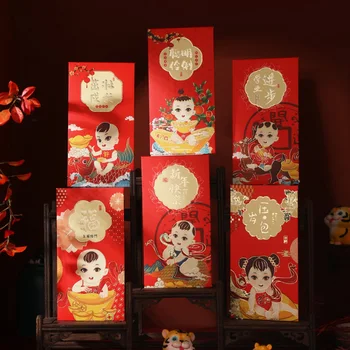 36 Adet Çin Kırmızı Zarflar Yıl Kaplan Şanslı Para Kırmızı Paket Hong Bao Bahar Festivali Doğum Günü Malzemeleri  5