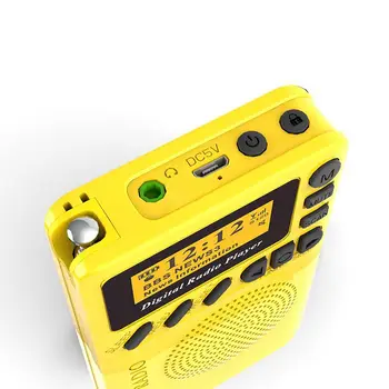 P9 Mini Cep Radyo DAB Dijital 3 7V USB Akülü Radyolar İyi ses hoparlörü Alıcısı MP3 Oynatma Seyahat AB  10