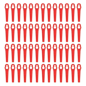 Terfi! 120 Plastik Bıçak Kırmızı Yedek Bıçak çim makası Bıçak, Akülü çim makası (8X2X0. 8cm)  10