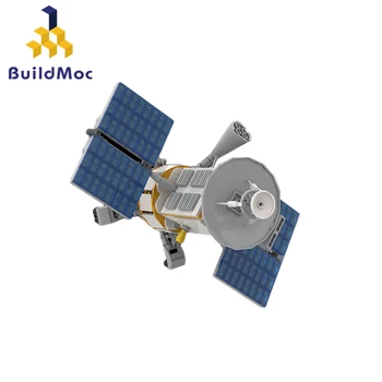 Buildmoc Şehir Uzay Uzay Aracı Venüs Dedektörü MOC Seti oyuncak inşaat blokları Çocuklar Çocuklar için Hediyeler Oyuncak 617 ADET Tuğla Uzay Gemisi  4