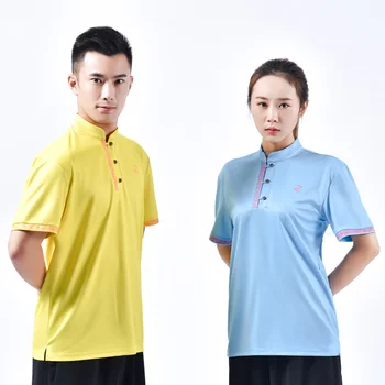 Kung Fu Dövüş sanatları T-shirt erkek Ve kadın Kısa Kollu Tai Chi Elbise çocuk Çin Tarzı kadın İşlemeli Dövüş  10