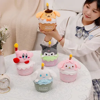 Anime Sevimli Melodi Cinnamoroll Bebek Oyuncak Kawaii Yüksek Kaliteli Doğum Günü Pastası Dekorasyon Müzik Bebek  10