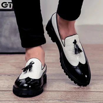 Moda ayakkabı Ofis Ayakkabı Erkekler için rahat ayakkabılar Nefes deri makosenler Sürüş Moccasins Rahat Kayma 2021 #ZYNWY-254  10