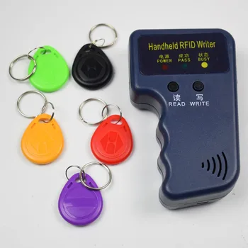 El 125 kHz RFID Teksir Fotokopi yazar programcısı Okuyucu EM4305 T5577 Yeniden Yazılabilir KIMLIK Keyfobs Etiketleri Kartı  5