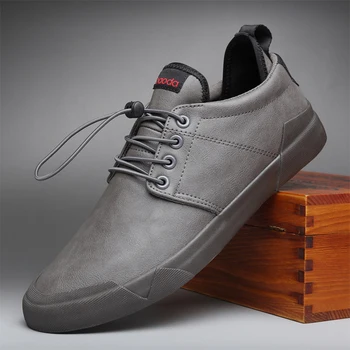 2021 İlkbahar Sonbahar Yeni Sıcak Moda Erkekler Dantel-up Deri rahat ayakkabılar Trend Ayakkabı Serin Loafers Flats tasarım ayakkabı Erkekler Yüksek Kaliteli  4