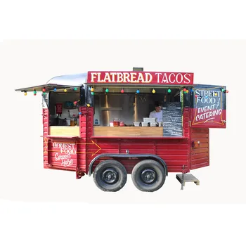 3m Uzun Retro mobil gıda kamyonu Yemek Sepeti Gıda Römork Avrupa Ven Hot Dog Yemek Sepeti Dondurma Kiosk  5