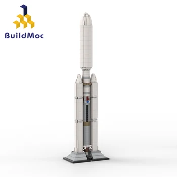 MOC Uzay Serisi 1: 110 Titan IV-B Roket Yapı Taşları Kiti Uzay Aracı Araç Taban tuğla oyuncaklar Çocuklar İçin Doğum Günü Noel Hediyeleri  5