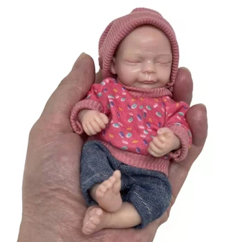 15 cm/6in Yenilik Oyuncak Gerçekçi Bebek Reborn Beyaz Cilt Bebek Yenidoğan Bebekler için Uygun Şekerleme Malzemeleri Yıkanabilir bebek  10