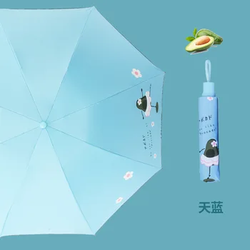 Yaratıcı UV Şemsiye Güneş Yağmur Çift Şemsiye Rüzgar Geçirmez Lüks 3 katlanır şemsiyeler Kadınlar İçin Şemsiye Taşınabilir Paraguas Sombrilla  5