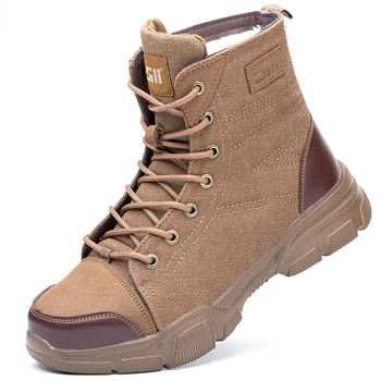 Emek sigortası ayakkabı erkekler ve kadınlar için anti-smashing çelik burun yüksek top iş koruyucu botlar yalıtımlı shoes885  5