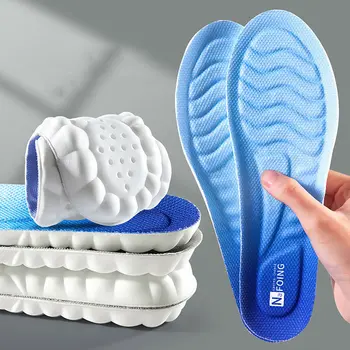 Erkek Kadın Koşu Tabanlık Bellek Köpük ayakkabı tabanlığı Taban Deodorant Nefes Yastık Koşu Tabanlık Ayak Ortopedik Ayakkabı Astarı  5
