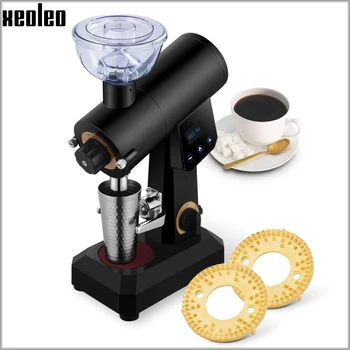 XEOLEO Filtre Kahve değirmeni 150W Kahve değirmeni Sabit miktar değirmeni Hayalet diş Kahve Freze makinesi 200g Elektrikli değirmeni  5