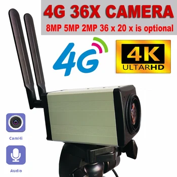 4K 8MP 5MP Optik 4G 36X 30X yakınlaştırma kamerası KUTUSU IP Kamera Otomatik Odaklama IRIS P2P ÜZERİNDE VIF IMX415 Entegre IPC GÜVENLİK Cctv Camhi App  5