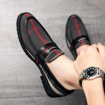 Erkek ayakkabıları 2022 Yaz Kore Versiyonu Bir Ayak Tembel İş Rahat Nefes Yeni Liste  10