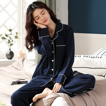 Sonbahar Kış Kadın Gebelik Pijama Takım Elbise Pamuk Analık Hemşirelik Pijama Seti Emzirme Kıyafeti Hamile Kıyafetleri  10