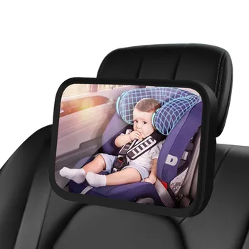 360 Rotasyon Araba Güvenlik Görünümü Arka koltuk aynası bebek Arabası Aynası Bakan Arka Koğuş Bebek Bakımı Kare Güvenlik Arka koltuk aynası  5