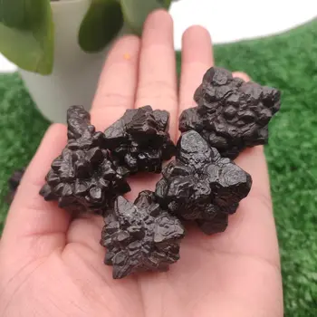 1 adet Kuvars Doğal Siyah Elmas düzensiz Kristaller Kehanet Kaya Carbonado Maden Cevheri Madeni Kahin Taşlar Hediye  10