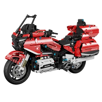 Honda Altın Kanat GL1800 Motosiklet Modeli Yapı Taşları Off-Road Motosiklet Araç Teknik Set Yaratıcı Oyuncaklar Çocuk Hediye Mevcut  3