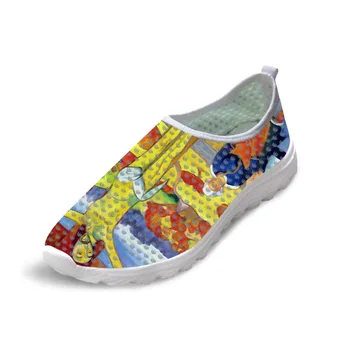 Casual Kadın Flats Ayakkabı Paul Gauguin Ana parça Boyama sanat Baskı Hafif Kadın Yaz Sneakers Nefes Örgü Ayakkabı  5