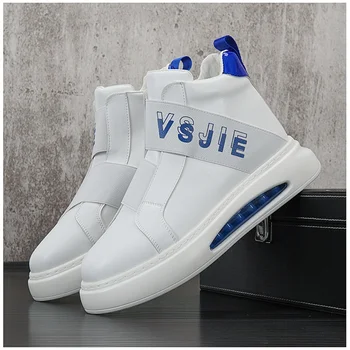 2023 Lüks Marka yeni Erkekler Rahat spor ayakkabı hip hop Çizmeler punk streetwear yüksek üstleri Kaykay Ayakkabı Chaussure Homme  5
