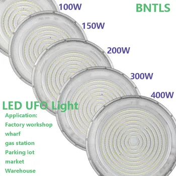 Yeni LED UFO ışık, kolye lamba, 100W 150W 200W 300W 400W uygulama üretim atölyesi, depo, benzin istasyonu  10