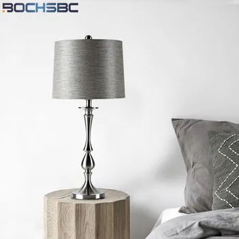 BOCHSBC İskandinav Masa Lambası Dimmer Anahtarı USB Başucu Yatak Odası Çalışma Lambaları Ev Deco yatak ışığı Yemek Oturma Odası için  10