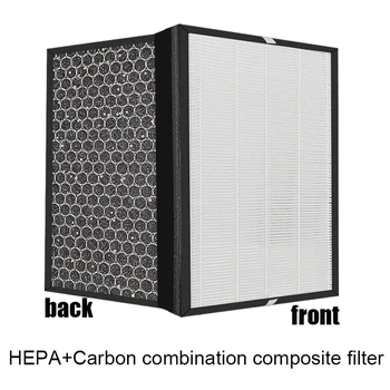 HEPA Filtre + Aktif Karbon Kompozit hava temizleyici filtre 397 * 217 * 38mm için yedek Hava Temizleyici Boneco P340  10