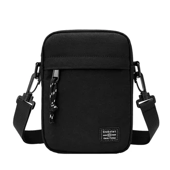 2022 Yeni Basit askılı çanta Erkekler İçin Hip Hop Trend Moda Mini omuz çantaları Erkek Rahat Cep Telefonu Paketi Kulaklık Kılıfı  10
