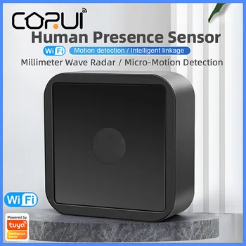 CoRui Tuya WiFi Zigbee Akıllı İnsan Varlığı Sensörü Mikro hareket Algılama İnsan hareket dedektörü Akıllı Ev PIR Hareket Sensörü Algılama  10