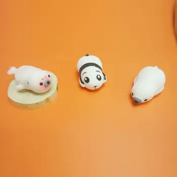 3 Adet Hayvan Şekli Sıkıştırmasını Oyuncak Ultra Yumuşak Anti-stres Gerilebilir Sıkmak Oyuncak Komik Panda Ayı Yavaş Ribaund Stres Rahatlatıcı Oyuncak  0