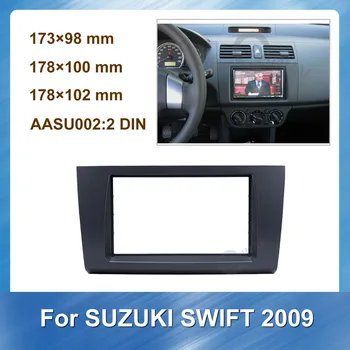 2DİN Araba Radyo Fasya Suzuki SWİFT 2009 için Araba Autoradio Oto Ses Paneli Dash Montaj Trim kurulum seti Çerçeve  10