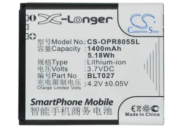 OPPO R803, R805 BLT027 için CS 1400 mAh/5.18 Wh pil  10
