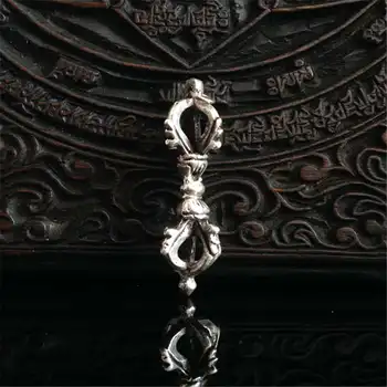 Tibet Metal Muska Antika Kingkong Varja Dorje Muska Adam için TBP324  4