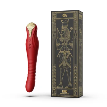 kral Retro vibratör teleskopik G noktası silikon sihirli değnek APP kontrol masajı Yetişkin seks oyuncakları kadınlar için Mini tabancası makinesi  10