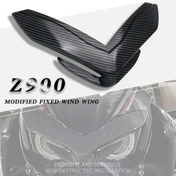 Kawasakı Z900 Z 900 2017-2019 Motosiklet Ön Çamurluk Fairing Aerodinamik Winglets Gaga Burun Koni Uzatma Kapağı Genişletici  10