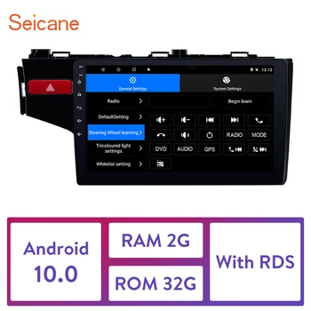 Seicane RAM 2GB ROM 32GB 9 inç Android 10.0 Araba Multimedya oynatıcı İçin 2014 2015 2016 2017 Honda FİT Sol el sürücü Radyo GPS  10