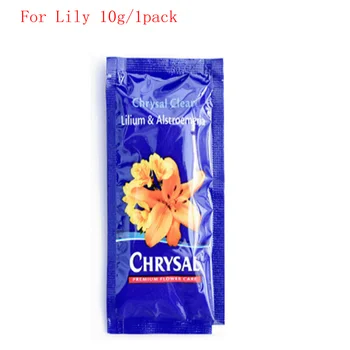 Chrysal Clear 10g zambaklar için çiçek koruyucu Taze kesim akışının çiçeklenme süresini etkili bir şekilde uzatmak için Besin çözeltisi  10