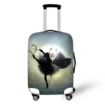 moda bale dansçısı baskılar kapak yüksek elastik kumaş kapakları koruyucu kapaklar bavullar için seyahat aksesuarları bagaj kapağı  10