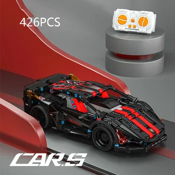 Teknik 2.4 ghz Radyo Uzaktan Kumanda Araç Yapı Taşı Lambor Aventador Süper Spor Araba Modeli App Rc Oyuncak Koleksiyonu  3