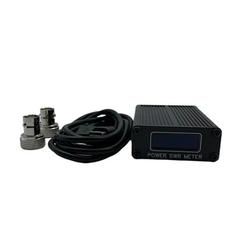 Mini QRP 1.6 Mhz-30 MHz SWR HF Kısa Dalga Ayakta Dalga Ölçer SWR Metre Güç Ölçer + OLED+Pil + USB kablosu Dayalı G8GYW  5